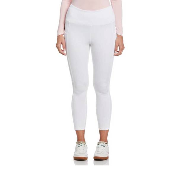 NEW ORIGINAL PENGUIN solid performance leggings in white - Picture 1 of 2